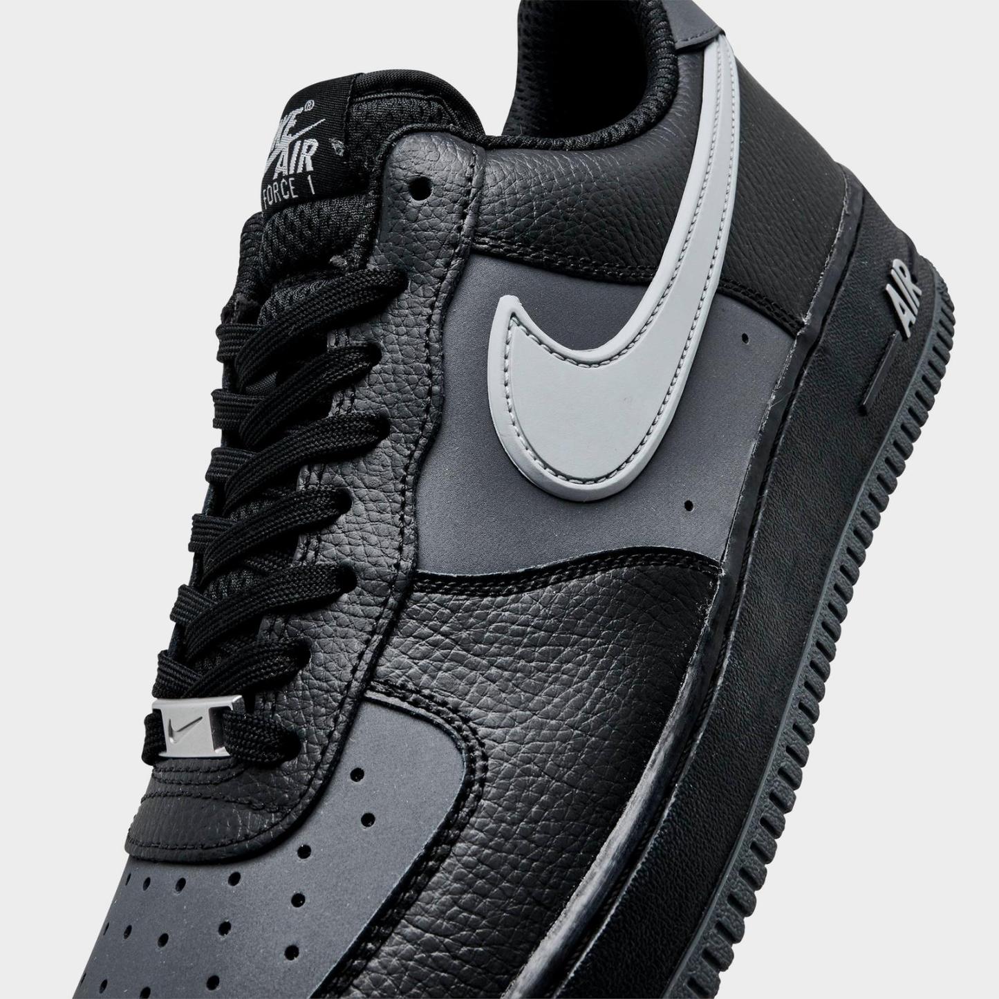 Men's Nike Air Force 1 '07 LV8 Casual Shoes - Black/Iron Grey/Light Smoke Grey (IR1475-010)