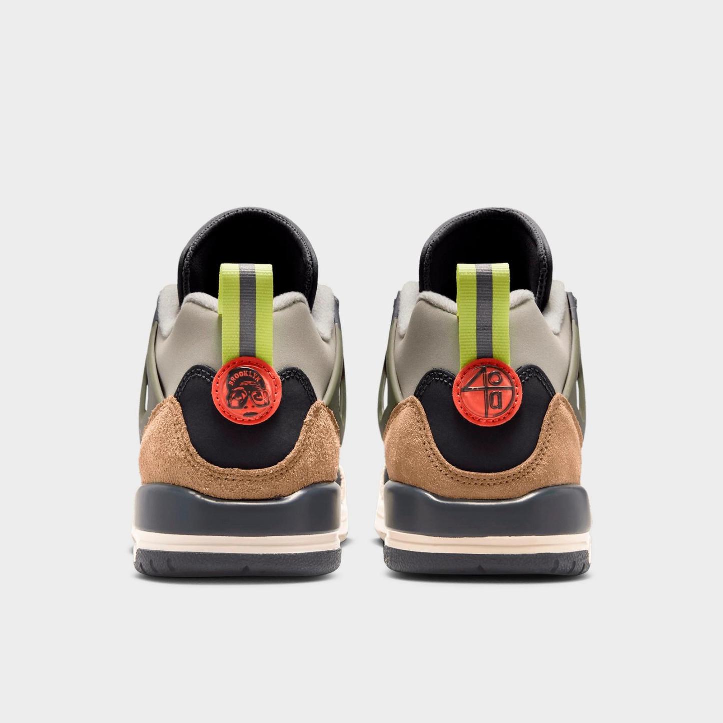 Big Kids' Jordan Spizike Low Casual Shoes - Anthracite/Light Wild Mango/Cargo Khaki/Spruce Fog - view 4