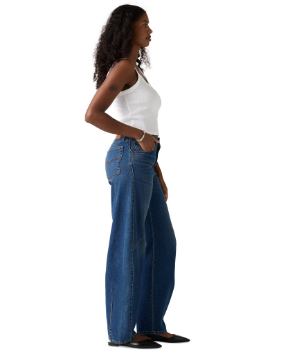 Levi's Premium Women's Baggy Dad Cotton Barrel-Leg Jeans - Most Wanted