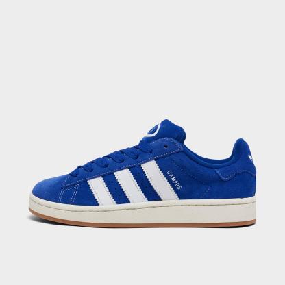 Men's adidas Originals Campus 00s Casual Shoes - Semi Lucid Blue/White/Off White - Left shoe facing left. Outside of the shoe.