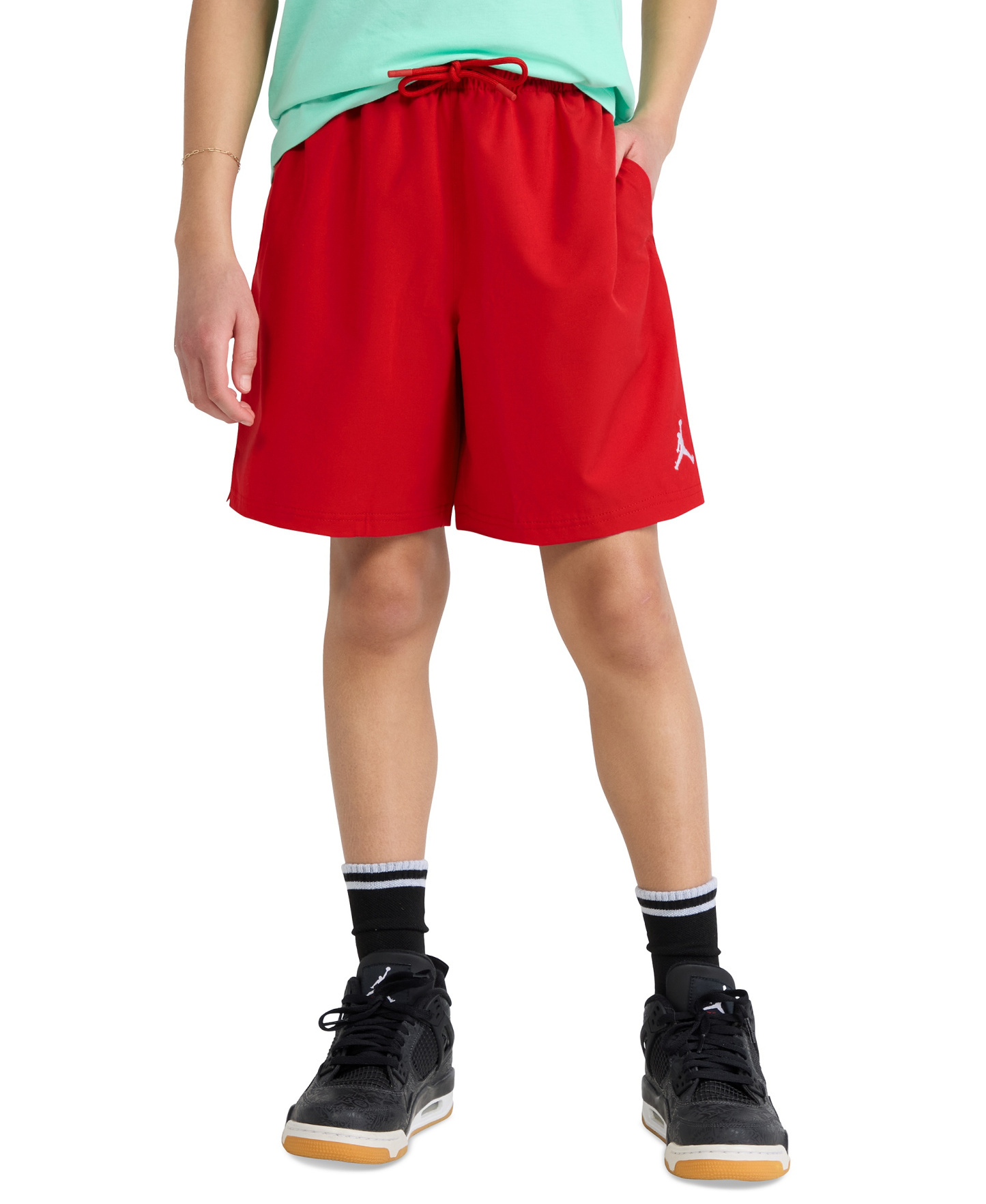 Jordan Boys' 8-20 Jumpman Woven Play Shorts - Gym Red