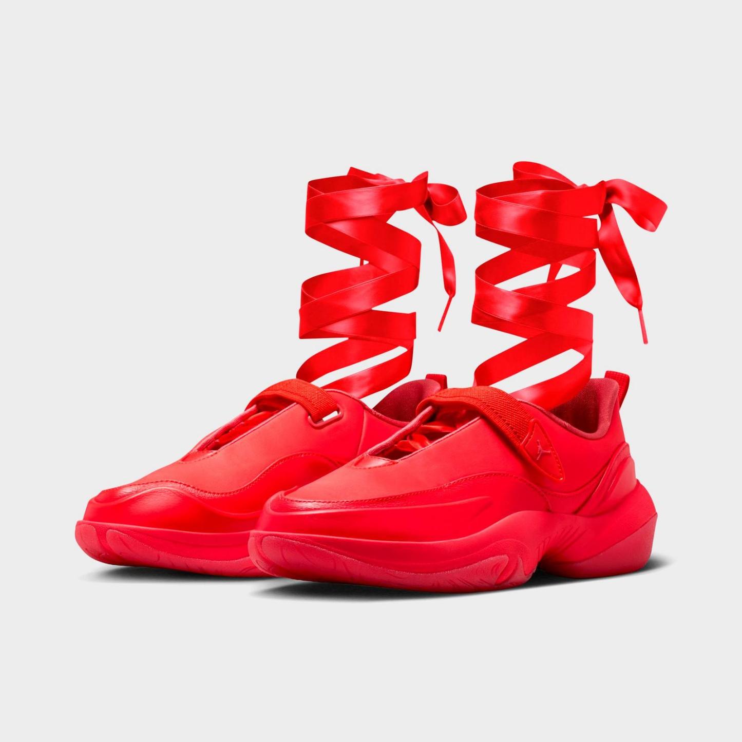 Women's Jordan Pointe Casual Shoes - Chile Red/Deep Maroon/Pueblo Red - Left shoe facing left. Outside of the shoe. - view 2