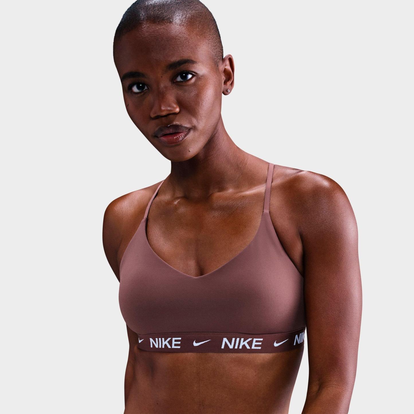 Women's Nithtke Dri-FIT Indy Light Support Padded Adjustable Sports Bra - Tattoo/Tattoo/White