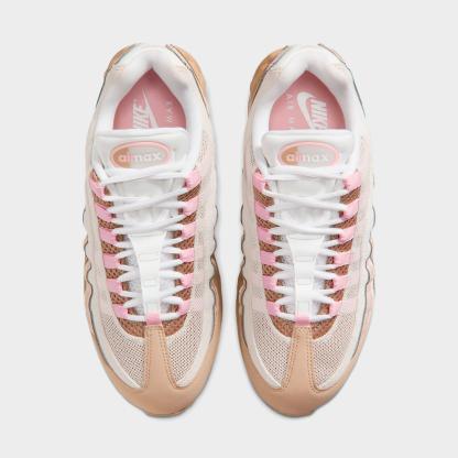 Women's Nithtke Air Max 95 Casual Shoes - British Khaki/Linen/Sanddrift/Phantom - Top view