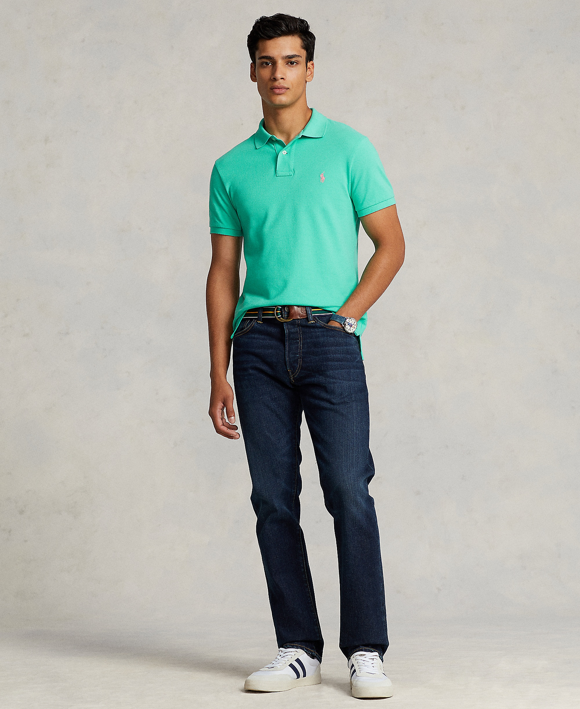 Polo Ralph Lauren Men's Classic-Fit Mesh Polo Shirt - Sunset Green