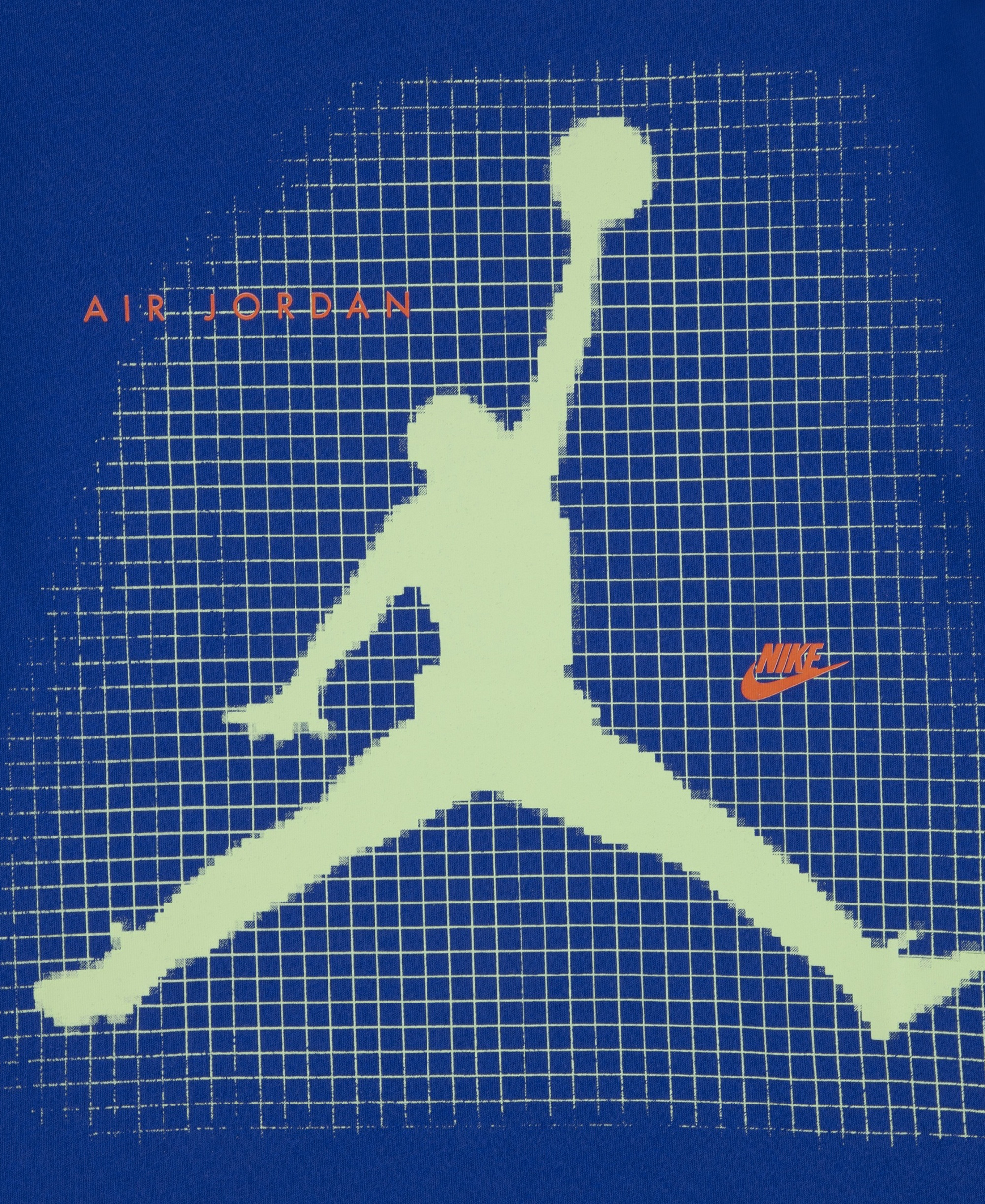 Jordan Boys' 8-20 Jumpman Grid Blur Crewneck T-Shirt - Game Royal