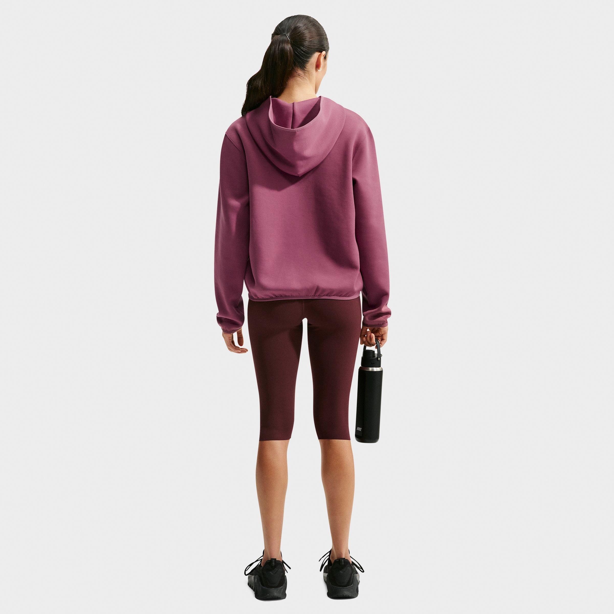 Women's Nithtke Studio Fleece Sport Dri-FIT Pullover Hoodie - Pink Smoke/White