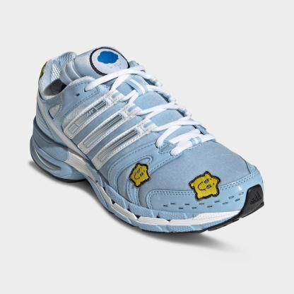 Women's adidas Adistar Control 5 Pony Print Casual Shoes - Part 2 - Clear Sky/Cloud White/Blue Bird - Both shoes facing left