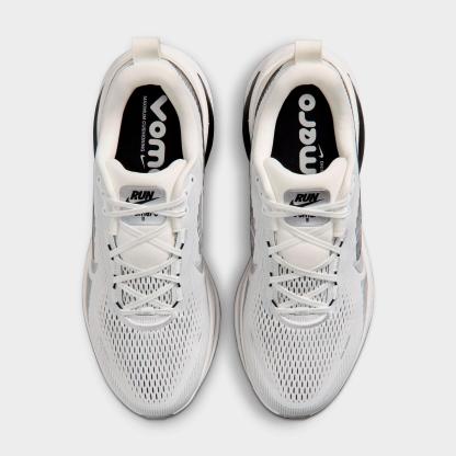 Men's Nithtke Vomero 18 Running Shoes - Part 2 - Summit White/Black/Off White/Metallic Silver - Top view