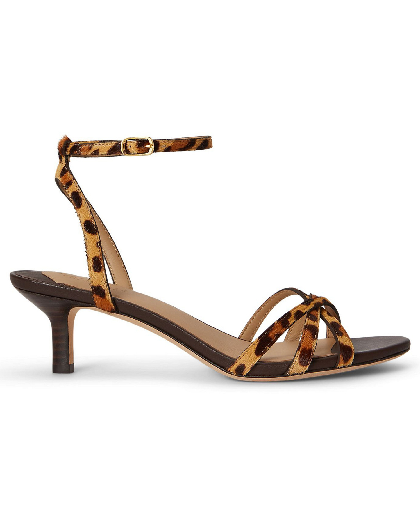 Lauren Ralph Lauren Women's Kendyl Kitten Heel Sandals - Modern Leopard Haircalf