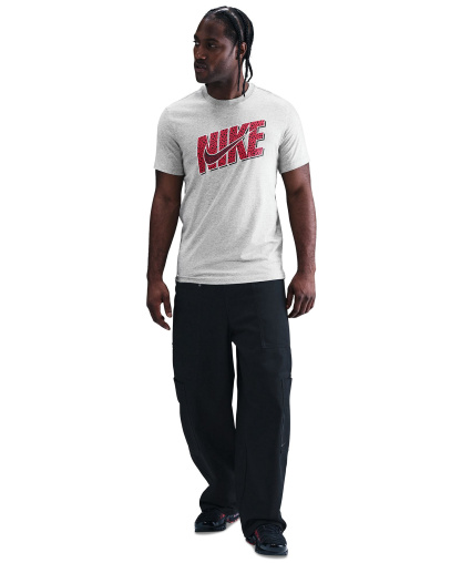 Nike Men's Swoosh Short-Sleeve T-Shirt - Dark Gray Heather