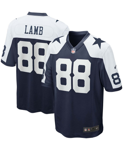 Nike Men's CeeDee Lamb Dallas Cowboys Alternate Game Team Jersey - Navy, White