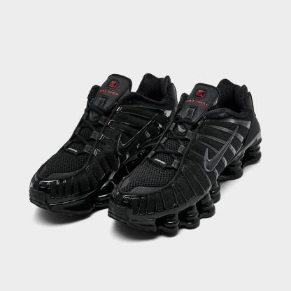 Big Kids' Nithtke Shox TL Casual Shoes - Black/Metallic Hematite/Max Orange/Black - Both shoes facing left
