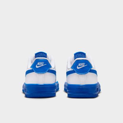 Little Kids' Nithtke Force 1 Casual Shoes - Part 2 - White/Game Royal - Back view