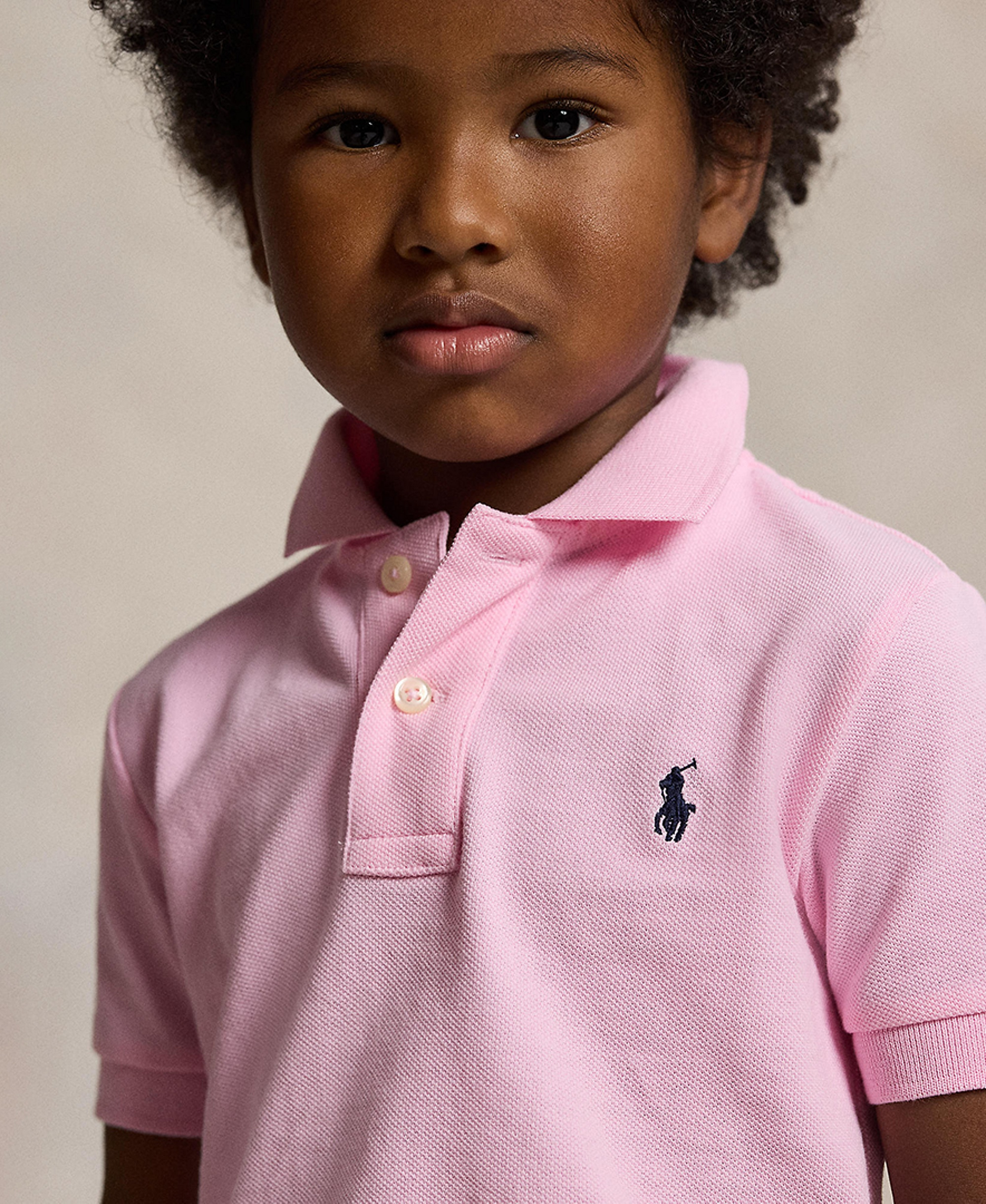 Polo Ralph Lauren Boys' 2T-7 Cotton Mesh Polo Shirt - Carmel Pink