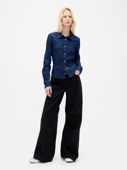 Low Slung Extra Baggy Jeans - Black