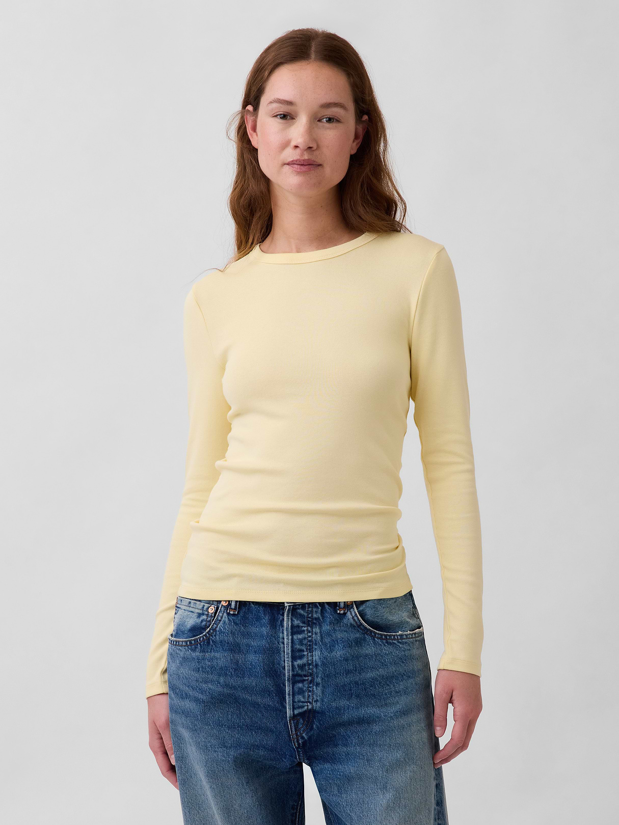 Modern Crewneck T-Shirt - Maize yellow