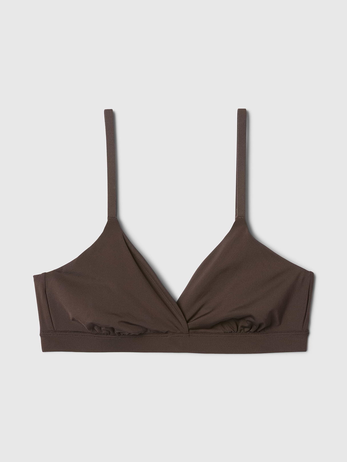 SecondSkin Crossover Bralette - Terra brown