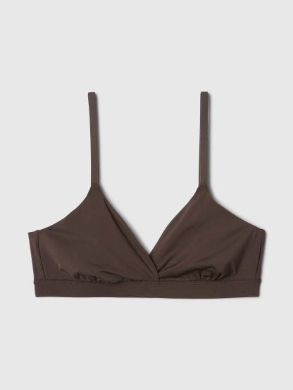 SecondSkin Crossover Bralette - Terra brown