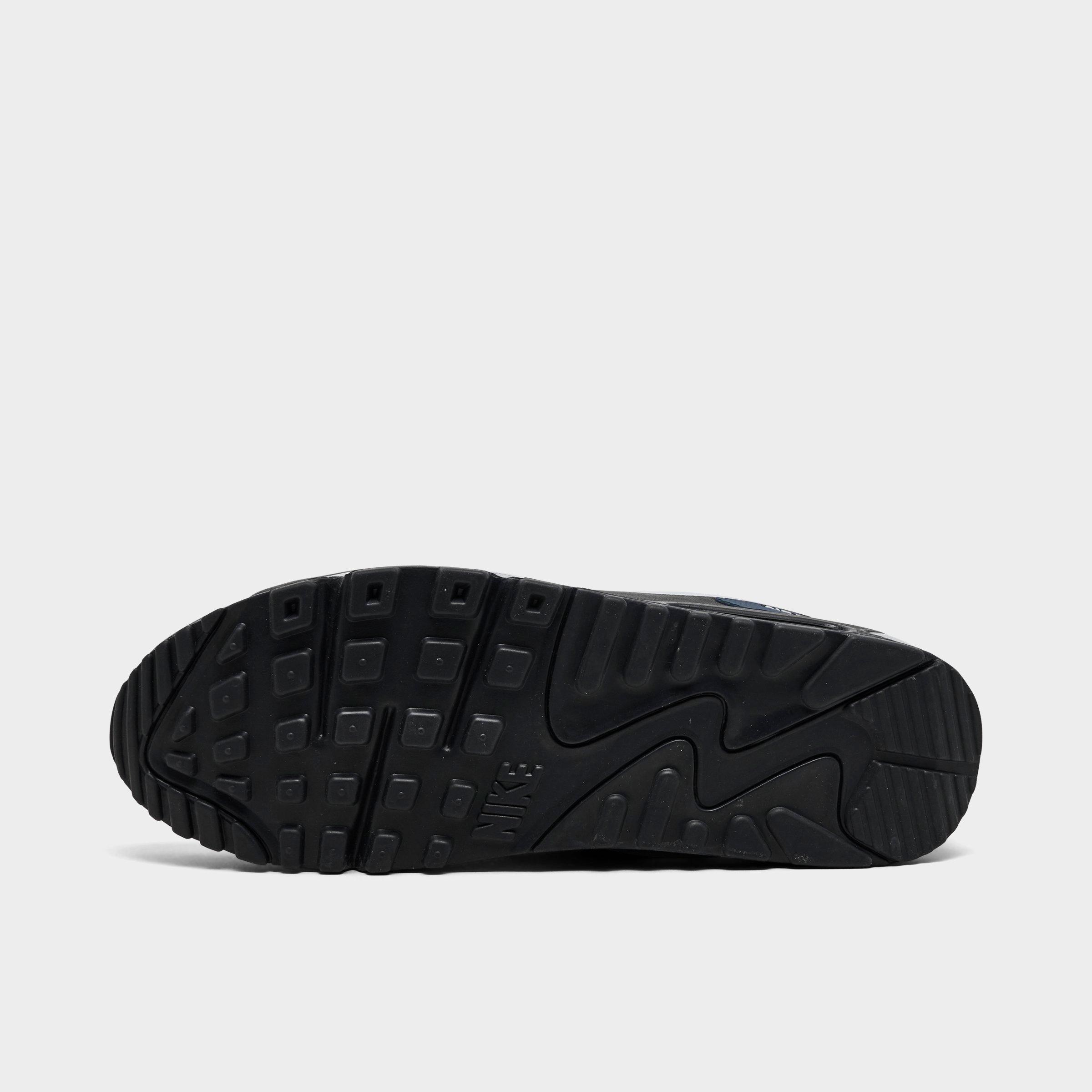 Men's Nithtke Air Max 90 Drift Casual Shoes - Anthracite/Cool Grey/Thunder Blue/Wolf Grey - Bottom view