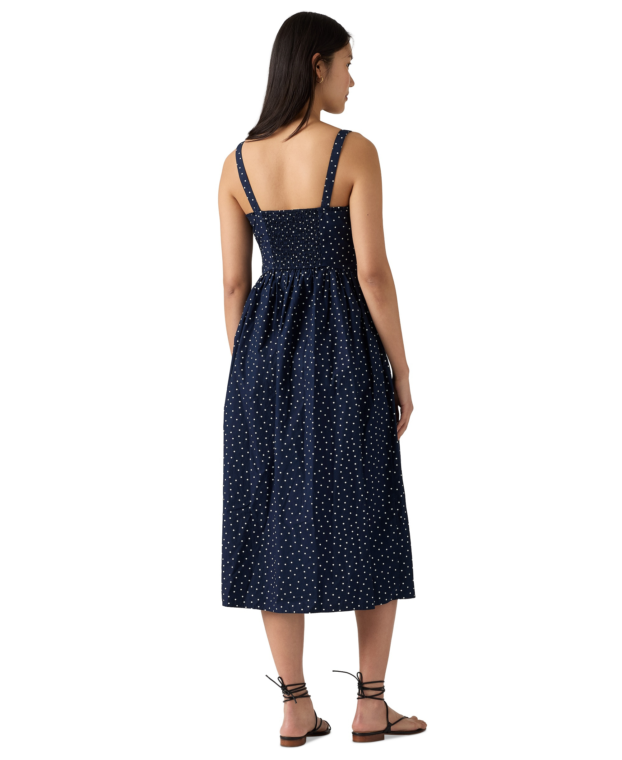 Levi's Women's Delphine Sleeveless Dress - Inga Dot Navy Blazer