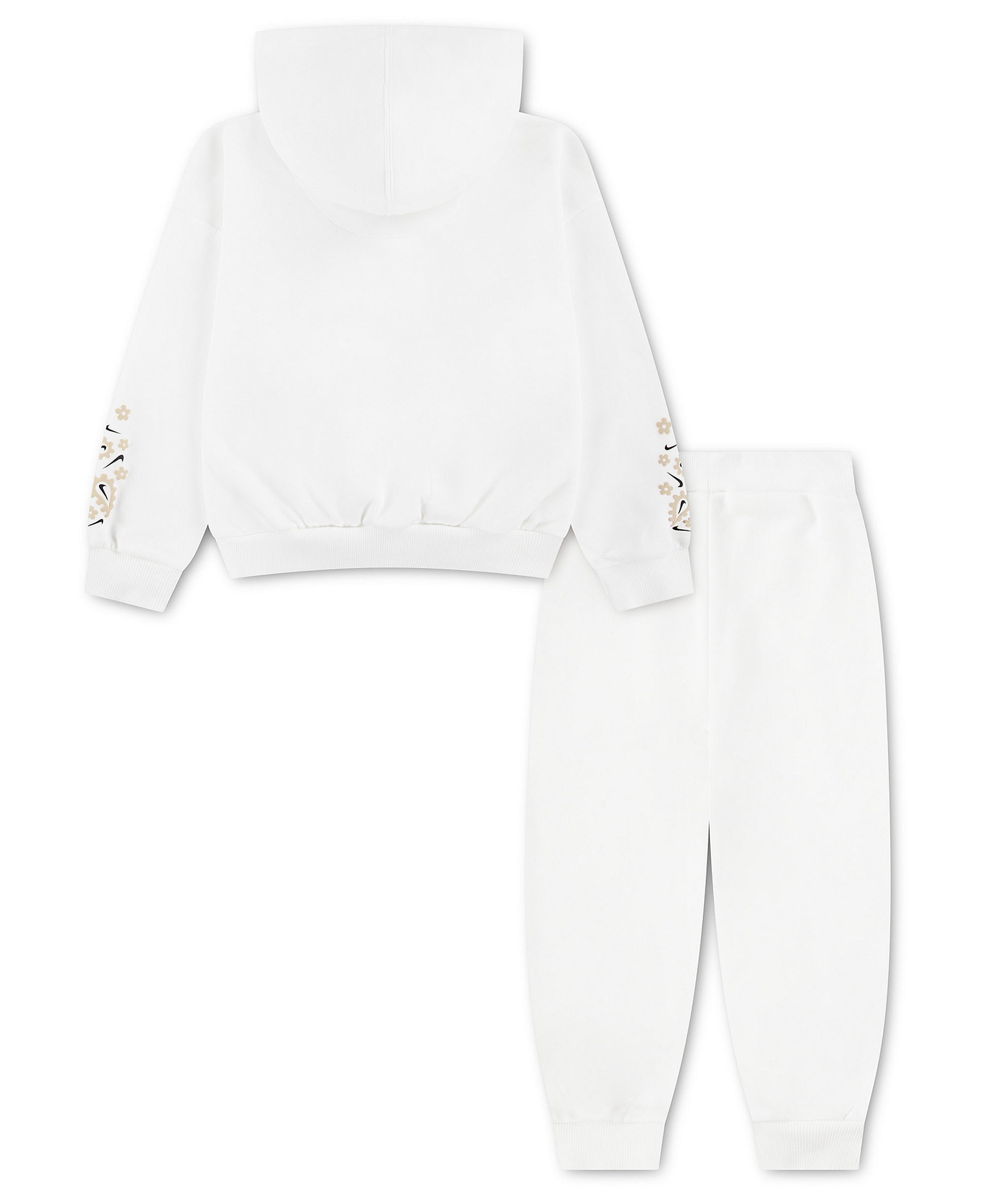 Nike Girls' 4-6X Retro Remix Long-Sleeve Hoodie and Joggers, 2-Piece Set - Sail