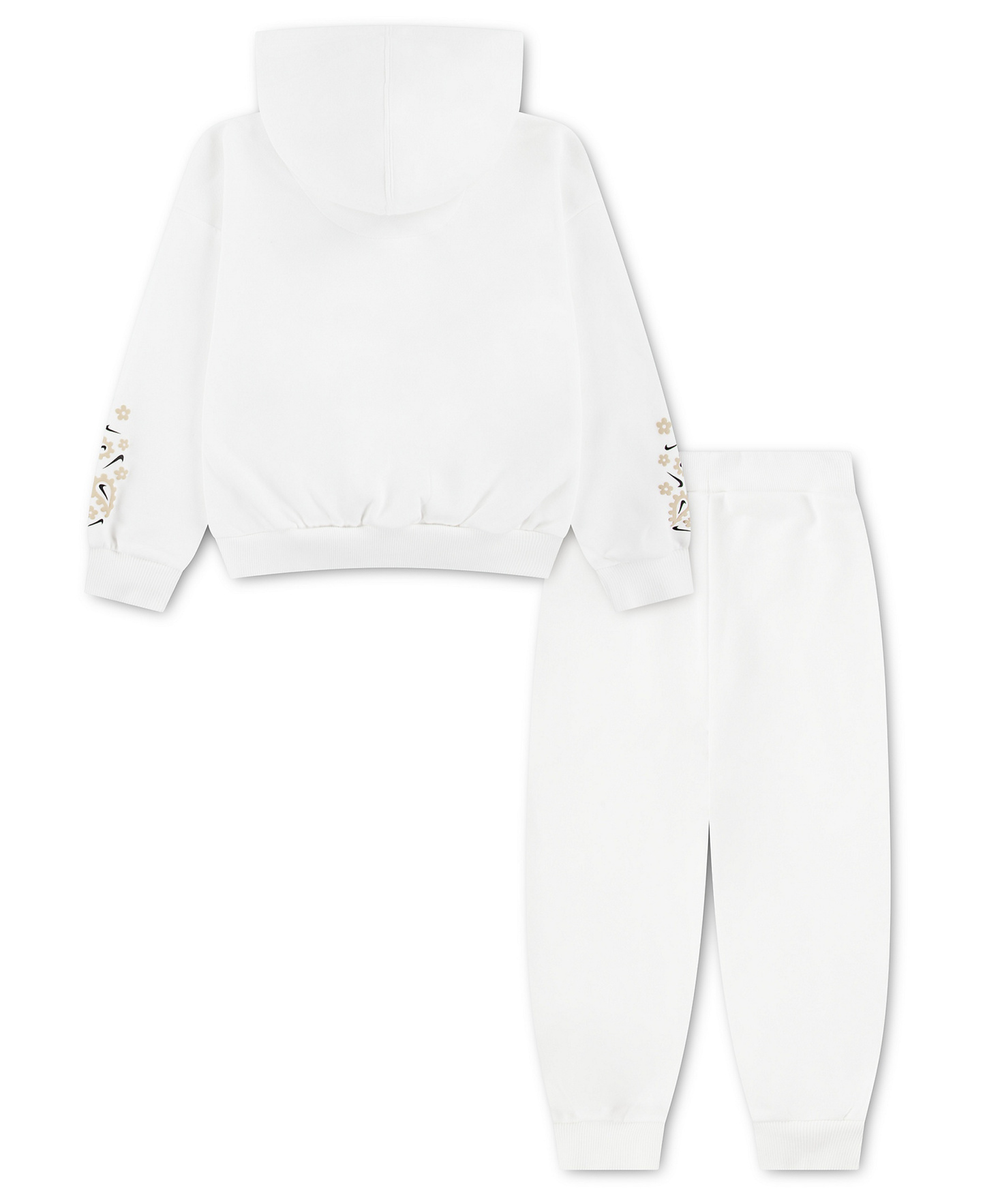 Nike Girls' 4-6X Retro Remix Long-Sleeve Hoodie and Joggers, 2-Piece Set - Sail