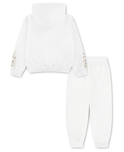Nike Girls' 4-6X Retro Remix Long-Sleeve Hoodie and Joggers, 2-Piece Set - Sail