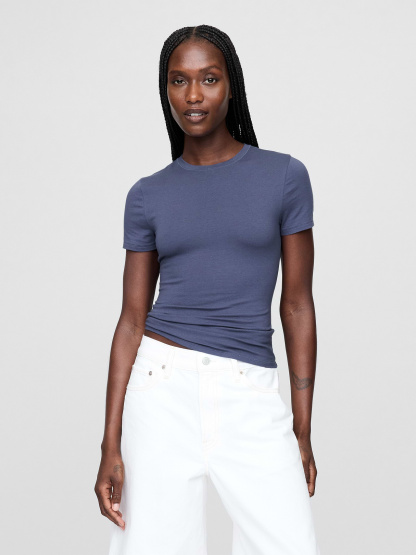 CloseKnit Jersey T-Shirt - Blue ridge