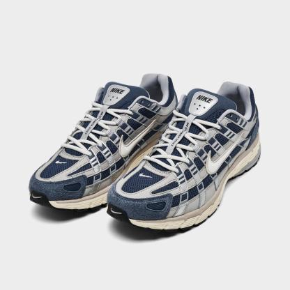 Men's Nike P-6000 Casual Shoes - Thunder Blue/Pale Ivory/Slate/Sail