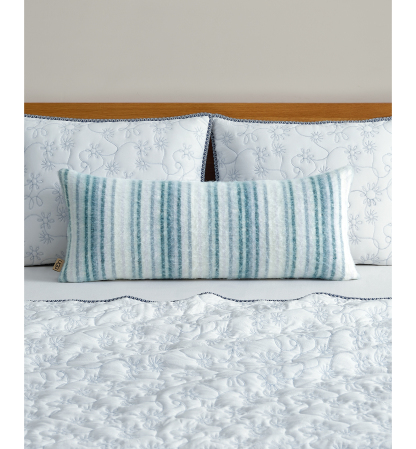 UGG® Joanna Lightweight Decorative Pillow, 36" x 14" - Silver Blue