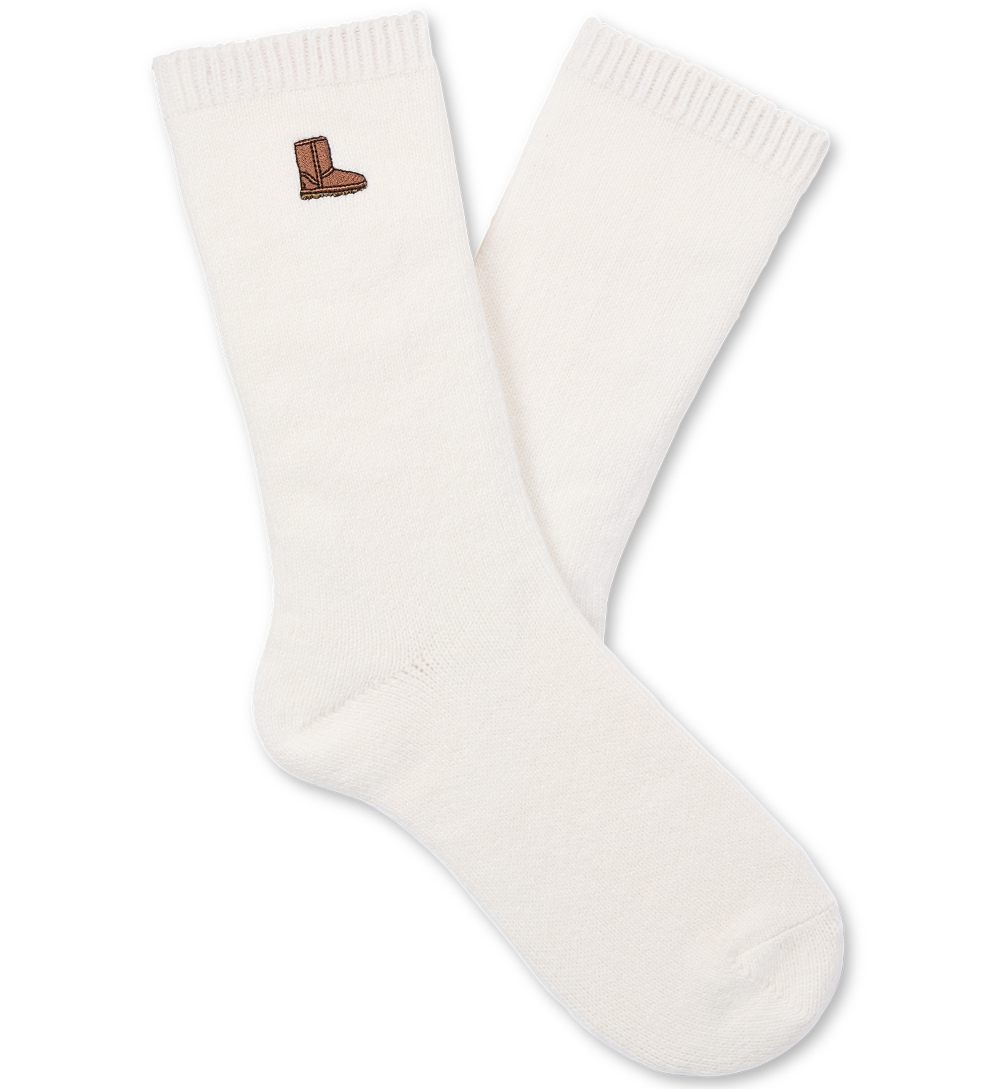 UGG® Women's Fuzzy Crew Socks, 3-Pair - Classic Boot / Plaid / Sand