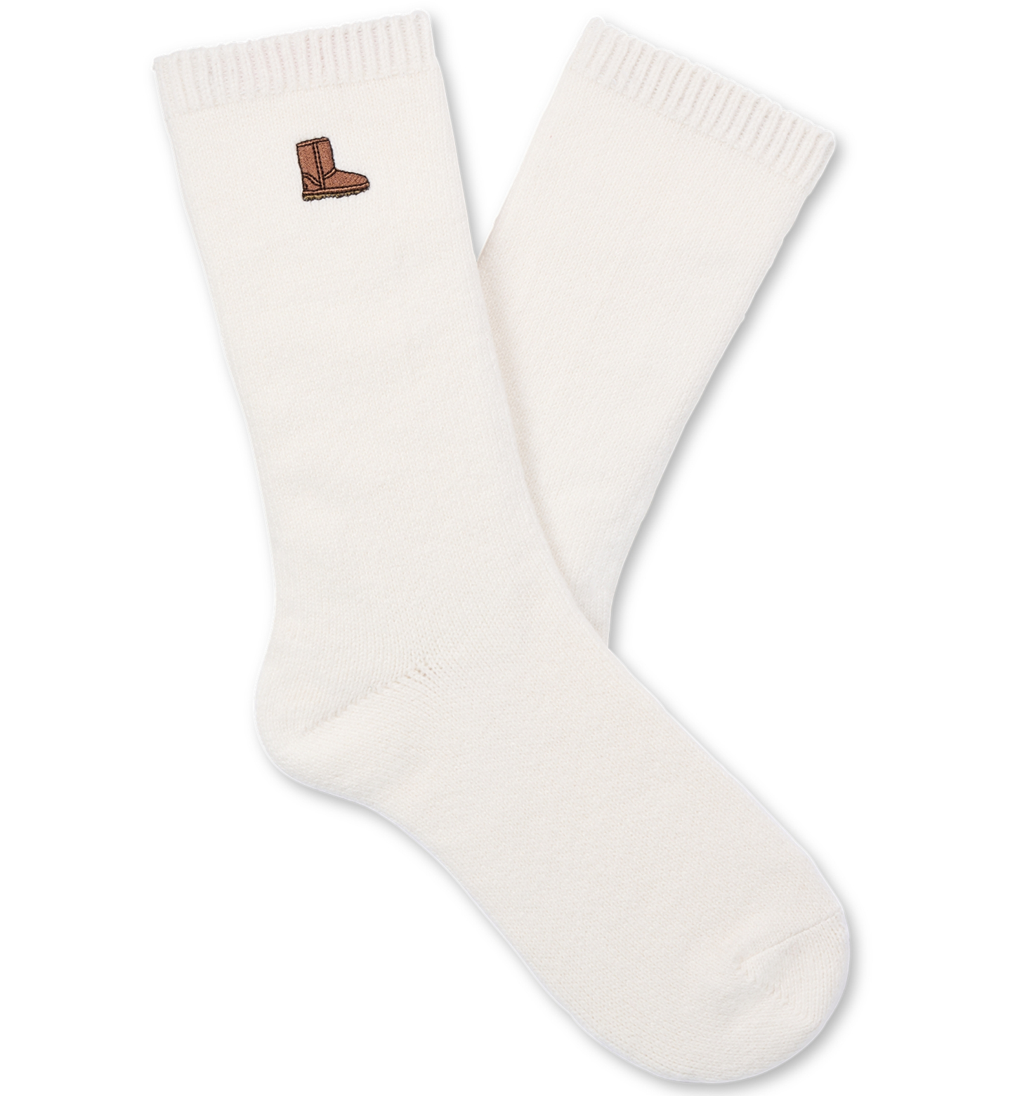 UGG® Women's Fuzzy Crew Socks, 3-Pair - Classic Boot / Plaid / Sand