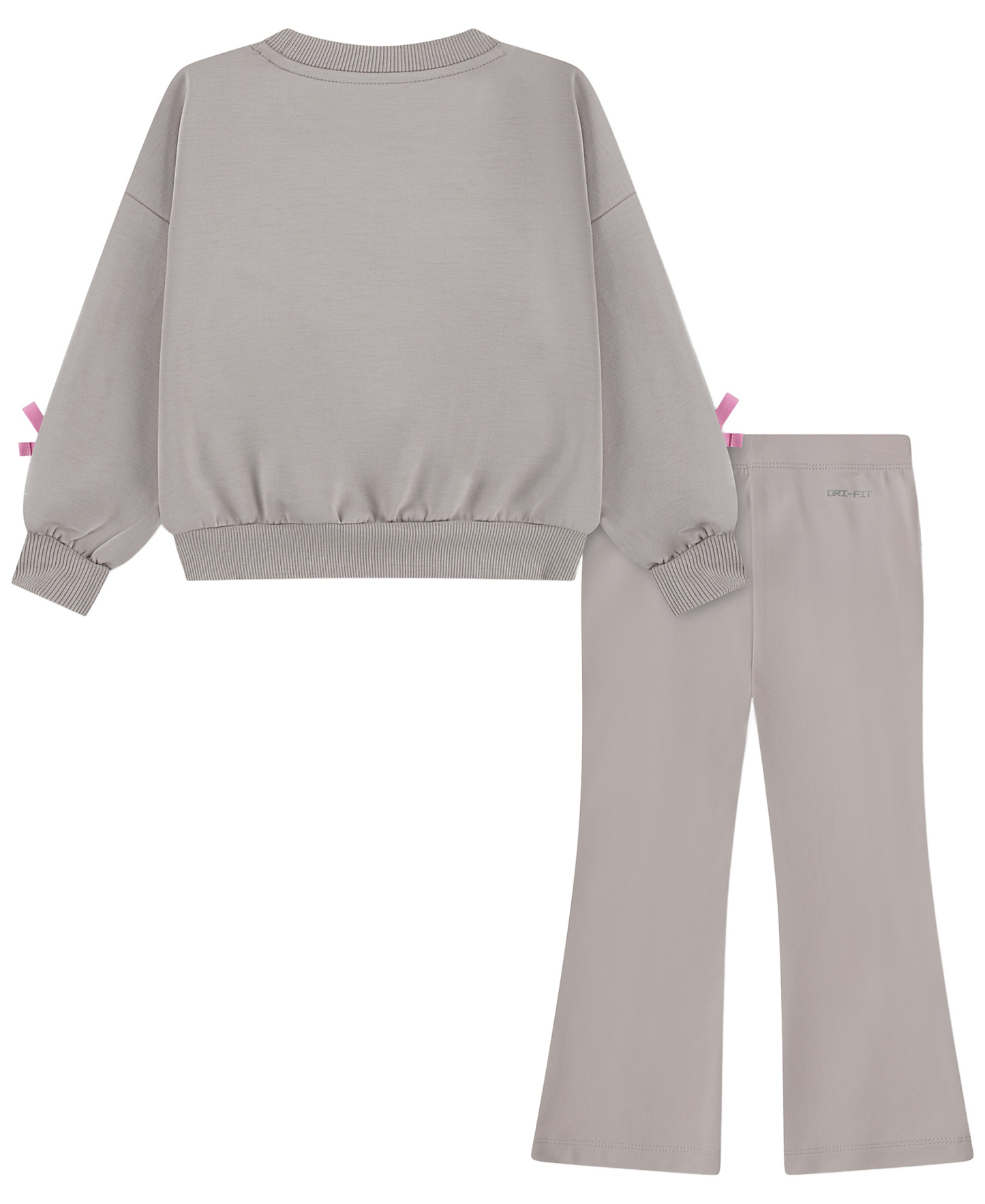 Nike Girls' 4-6X Juxta-Girl Bow Stripe Top and Leggings, 2-Piece Set - Moon Particle