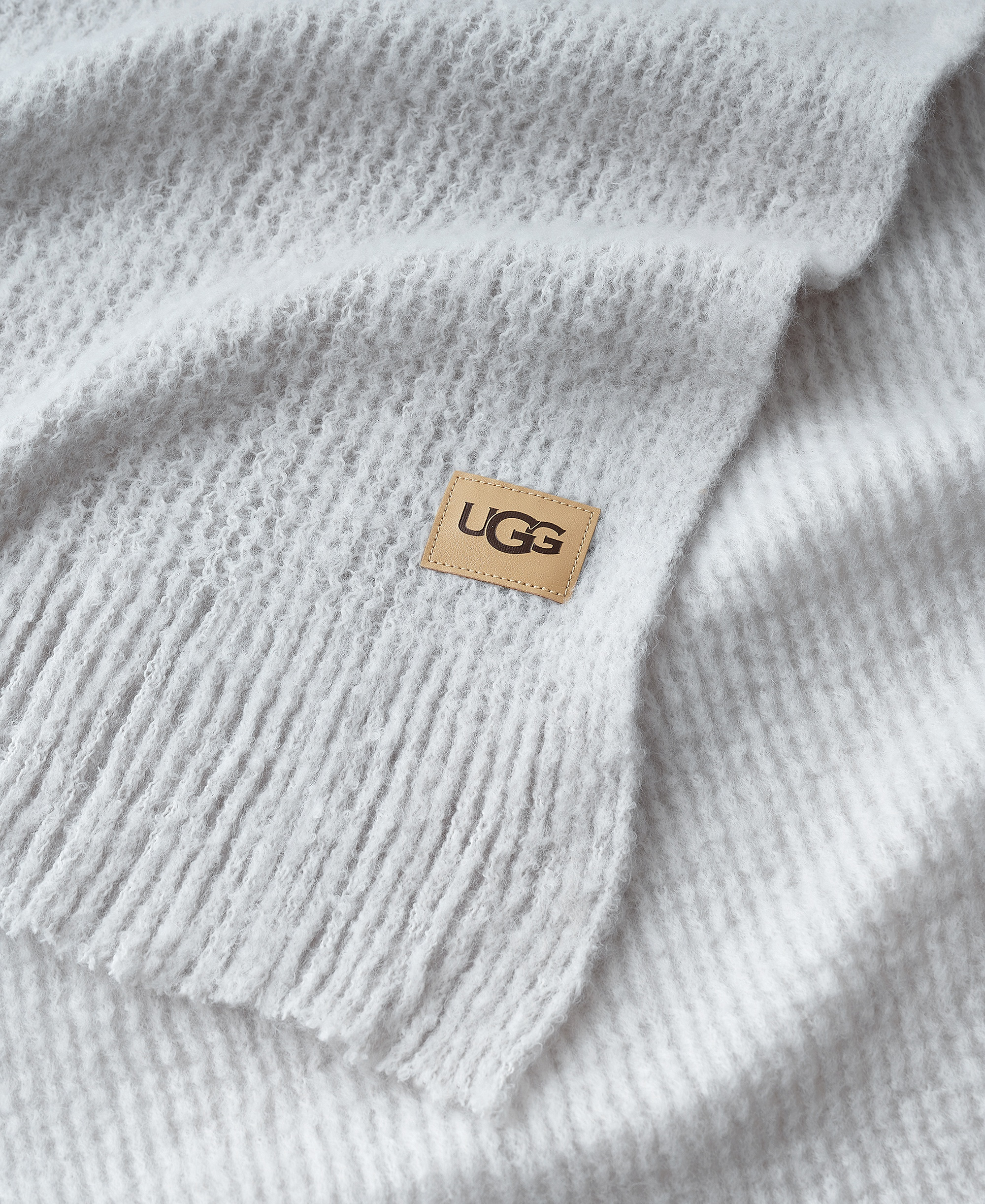 UGG® Margot Knit Throw, 50" x 70" - Stone