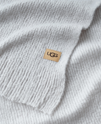 UGG® Margot Knit Throw, 50" x 70" - Stone