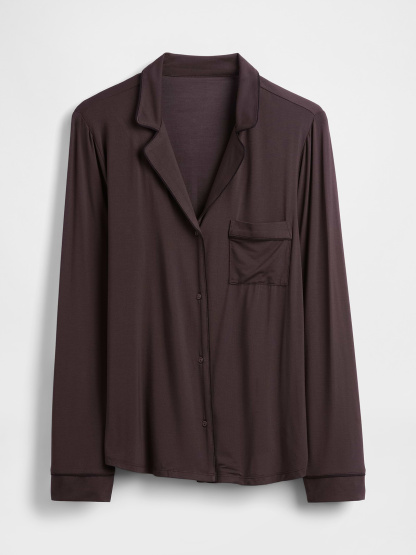 SoftMade Modal PJ Top - Terra brown