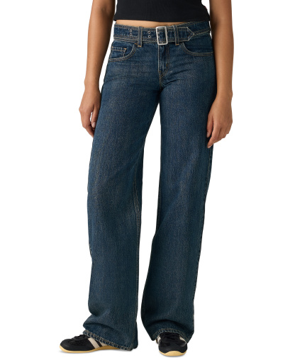Levi's Women's Belted Superlow Loose Jeans - Silver Lode