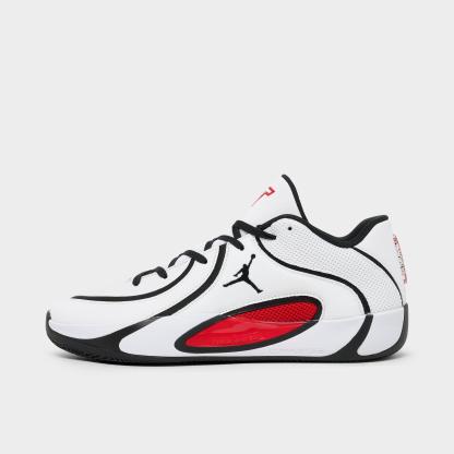Men's Jordan Tatum 4 Basketball Shoes - White/University Red/Black - view 1