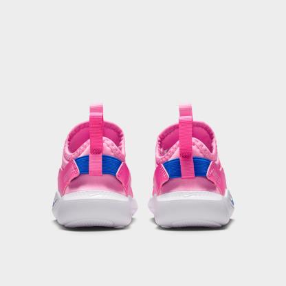 Kids' Toddler Nithtke Flex Runner 4 Running Shoes - Pink Rise/Playful Pink/Pink Foam/Racer Blue - Back view
