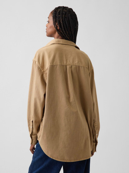 Denim Big Shirt - Mojave tan