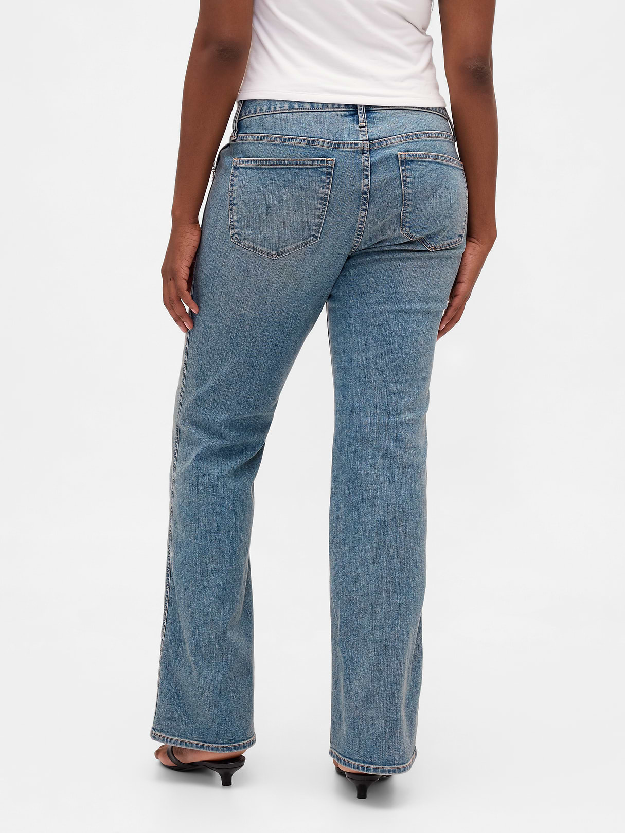Low Rise Long & Lean Jeans - Medium indigo