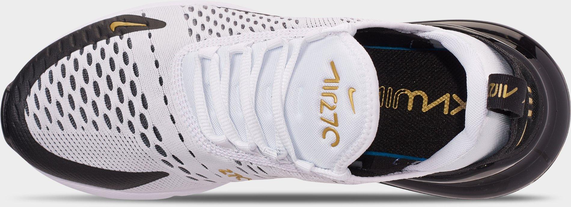 Men's Nithtke Air Max 270 Casual Shoes - Part 1 - White/Metallic Gold/Black