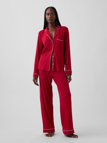 SoftMade Modal PJ Pants - Sled red
