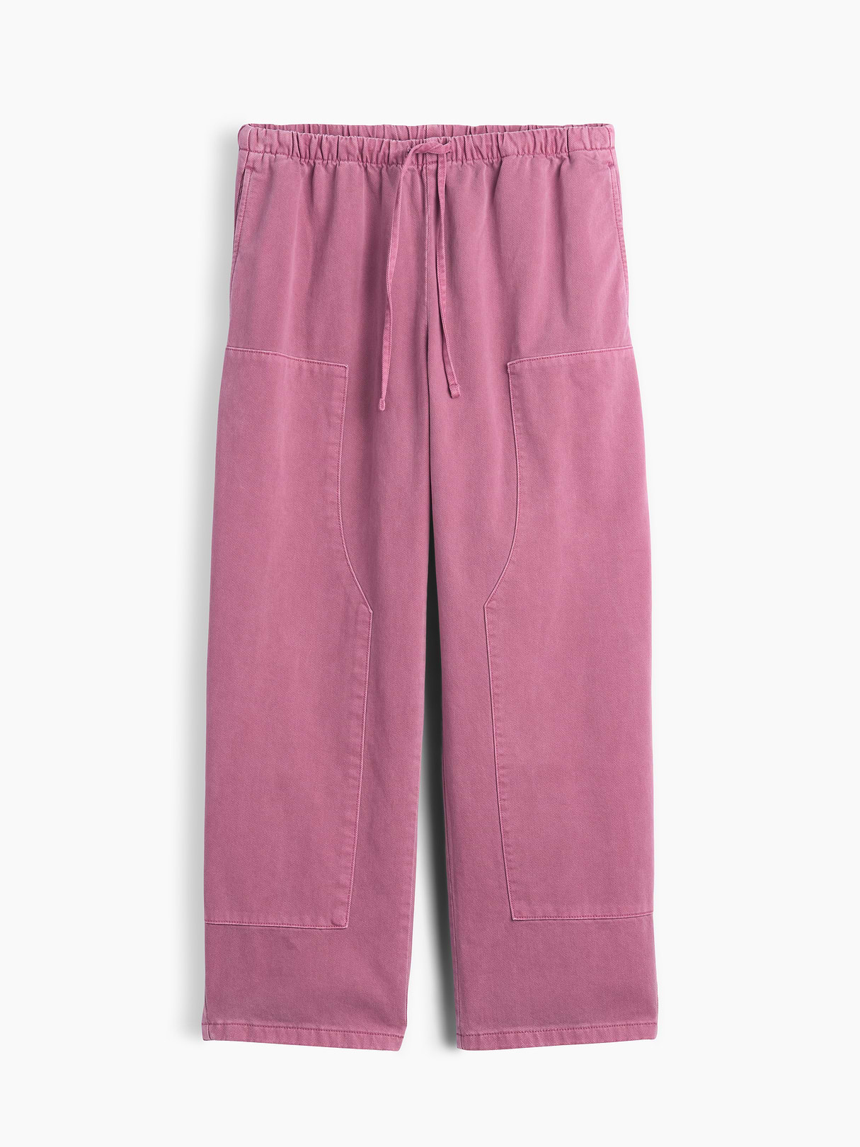 Easy Double-Knee Barrel Pants - Raspberry ice pink