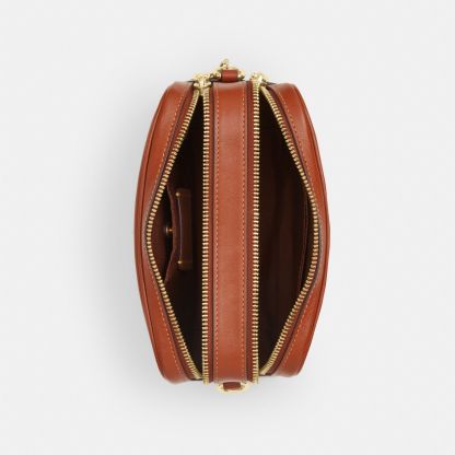Mini Carey Crossbody Bag - Gold/Cinnamon - view 4