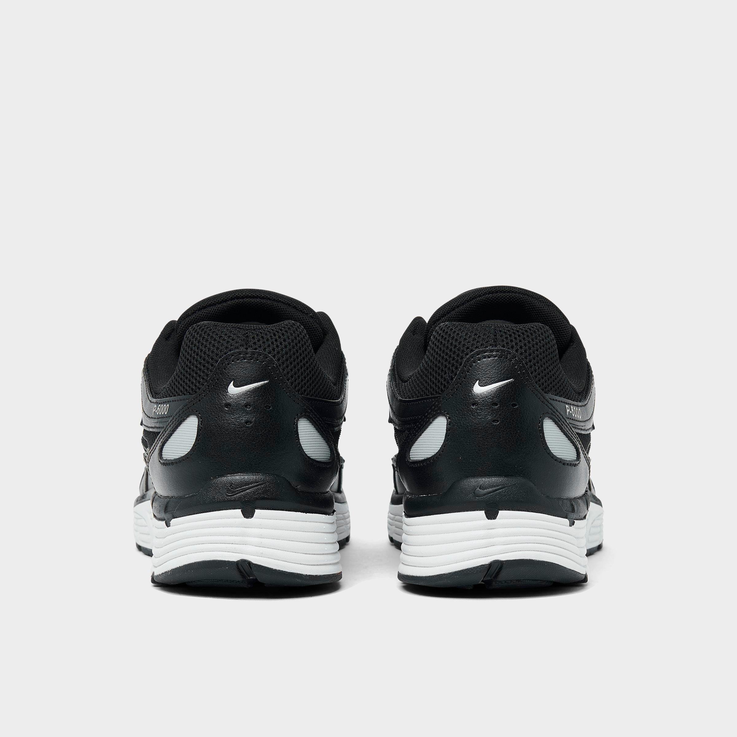 Men's Nithtke P-6000 Casual Shoes - Part 3 - Black/White/Metallic Silver/Black - Back view