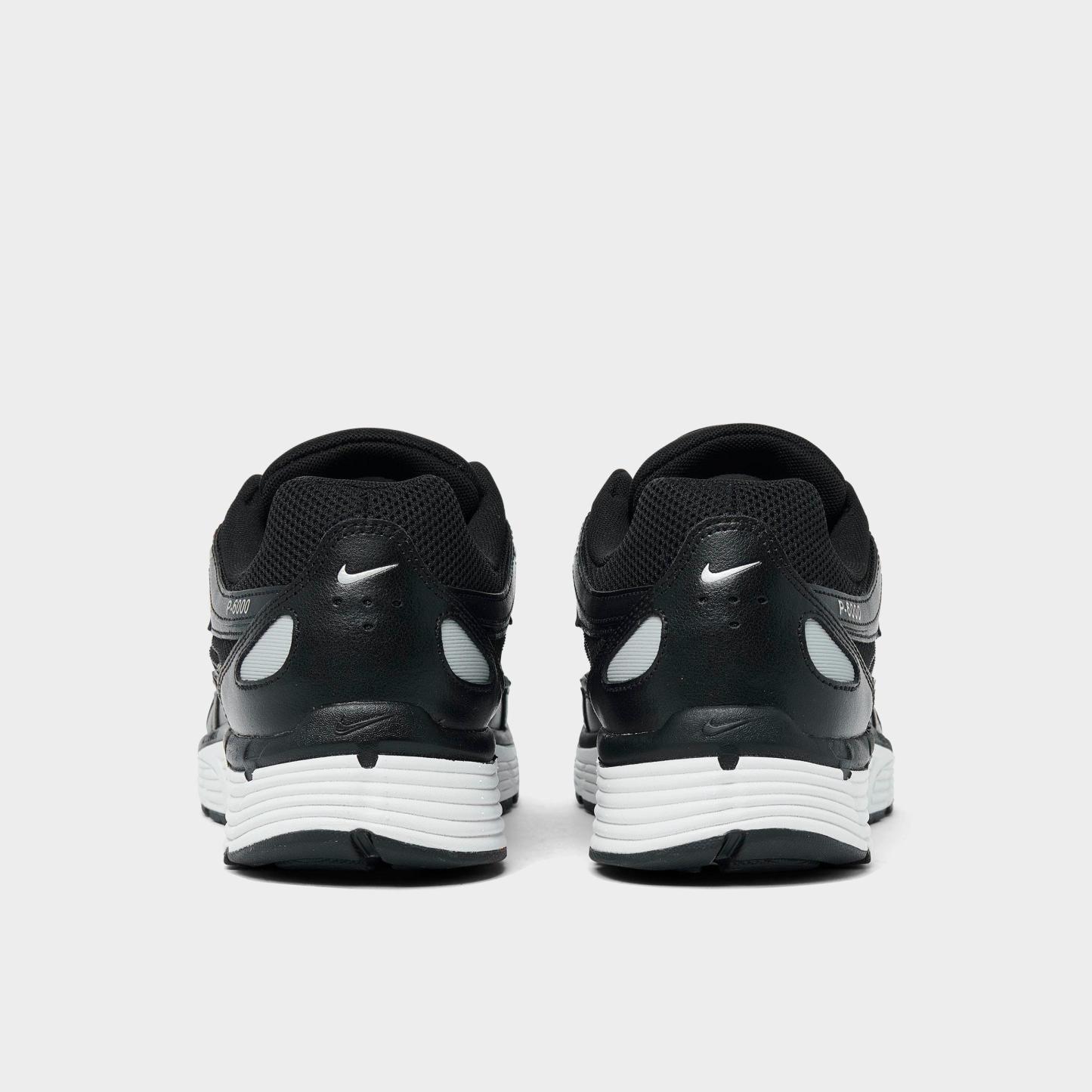 Men's Nithtke P-6000 Casual Shoes - Part 3 - Black/White/Metallic Silver/Black - Back view