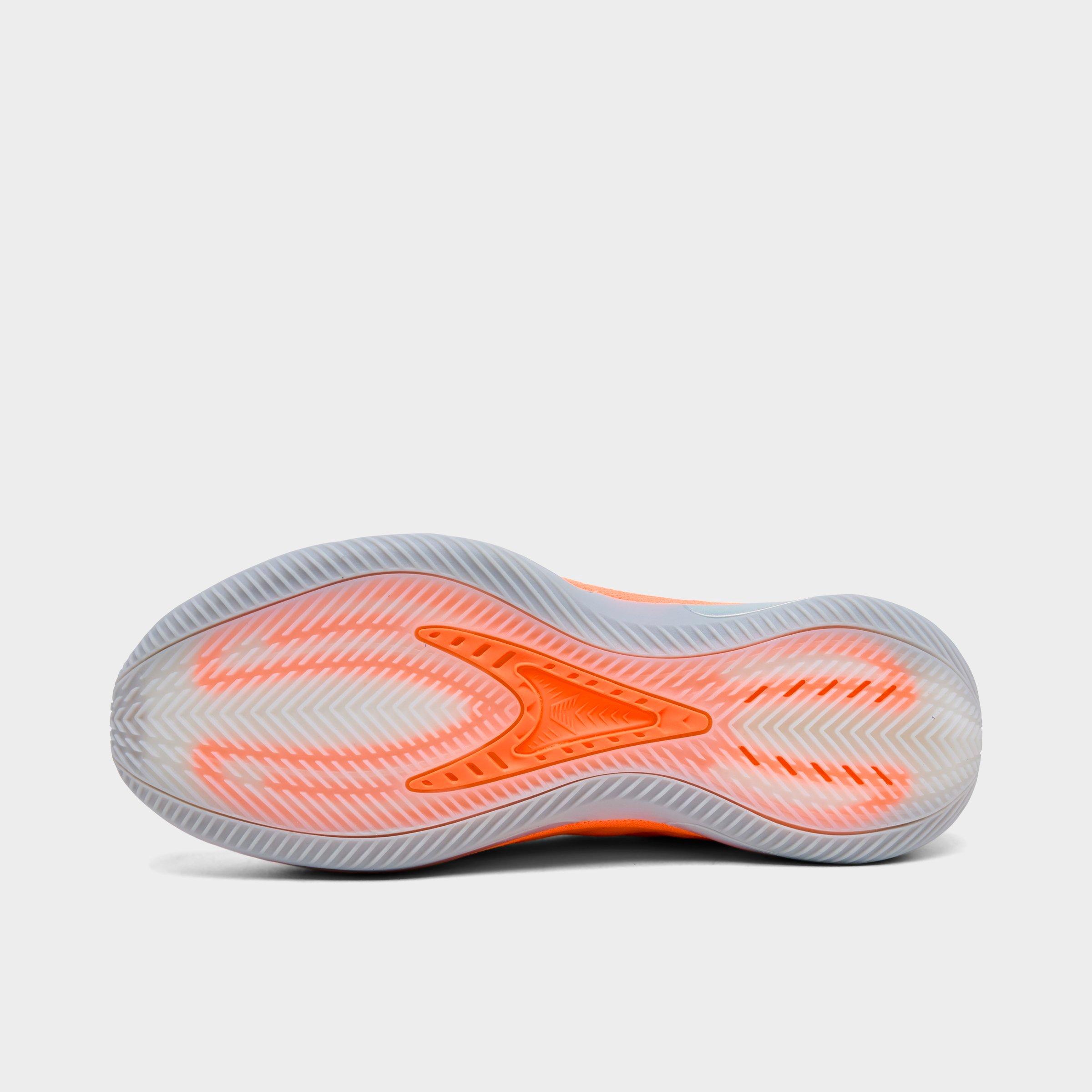 Men's adidas Anthony Edwards 2 Basketball Shoes - Lucid Orange/Silver Metallic/Grey - Bottom view