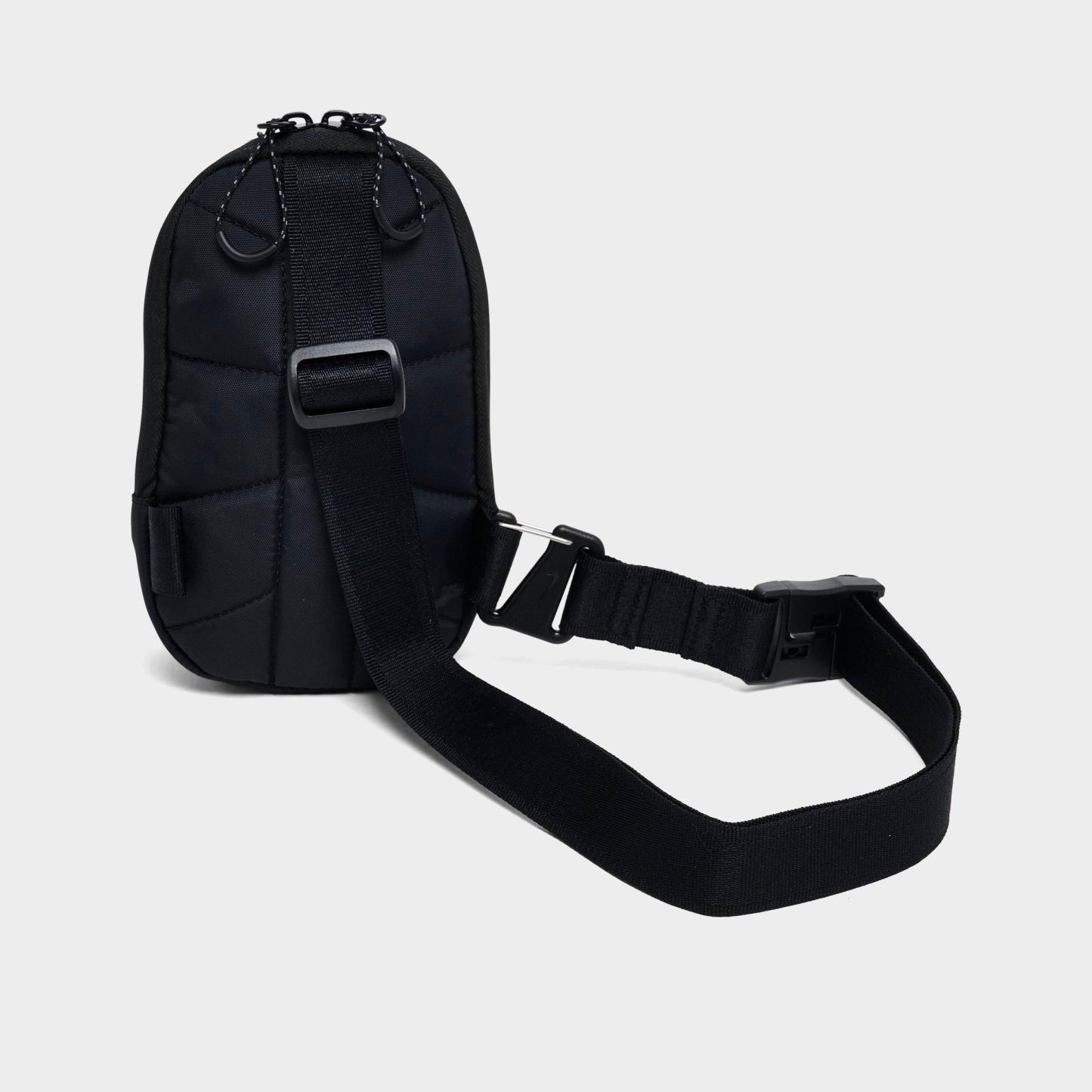 Nithtke Commute Tech Crossbody Bag (1L) - Black/Black/Reflective Silver